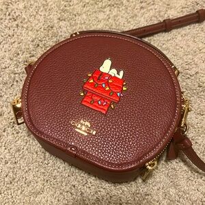 Coach canteen Snoopy crossbody